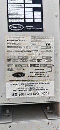 || Carrier Water-Cooled Screw Compressor Liquid Chillers with 30HXC080 ...