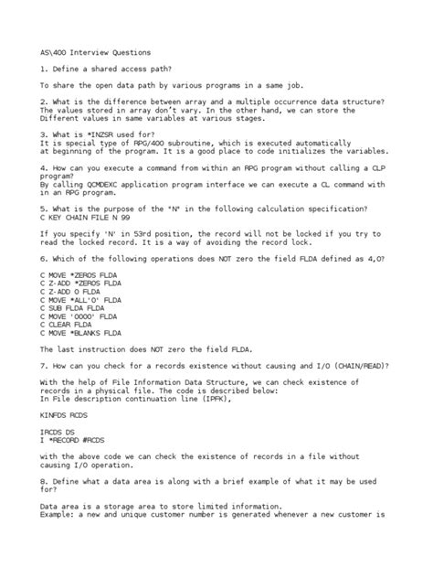 Image result for AS/400 Interview Questions