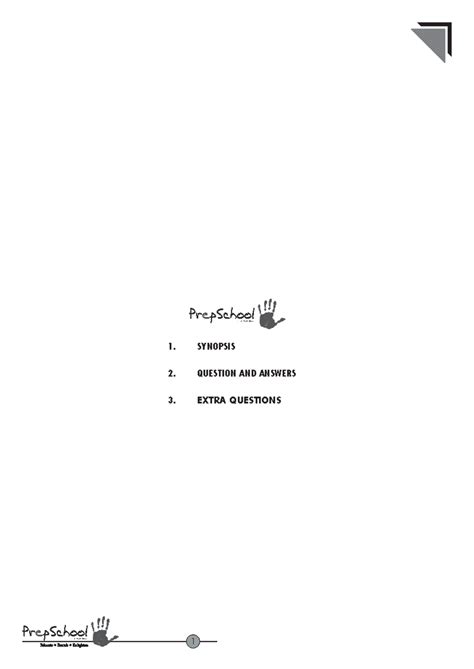 Class XI Prose 1 THE Portrait OF A LADY Prep School - 1. SYNOPSIS 2 ...