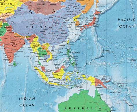 Buy 48x78 World Classic Premier Wall Map Mega Poster Laminated Online ...