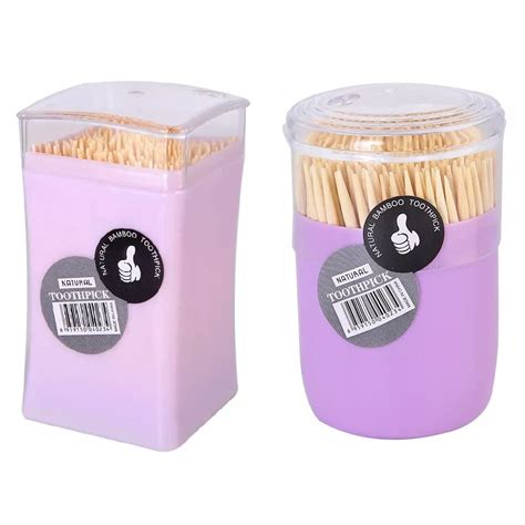 DCELLA Wooden Tooth Picks Flossers Toothpick Cleaners Teeth Toothpick ...