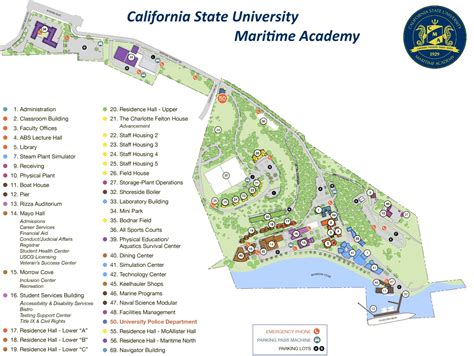 CSU Maritime Academy Campus Map - California State University Maritime Academy (Cal Maritime ...