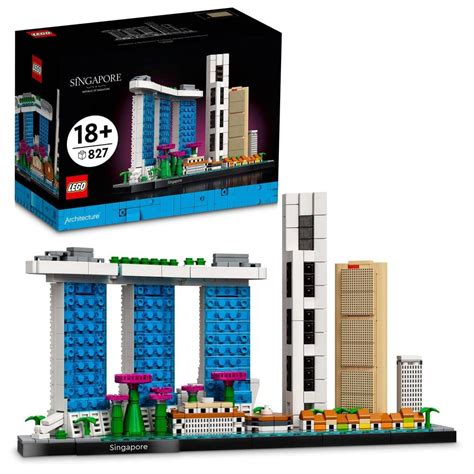 Buy LEGO Architecture Singapore Model Building Set for Adults, Skyline ...