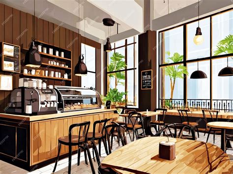 Coffee Shop Vector Image 的图像结果