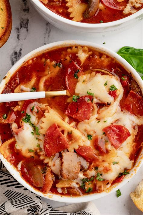 Slow cooker pizza soup – Artofit