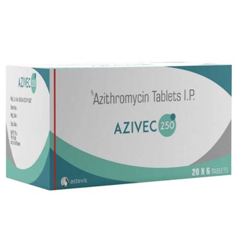 Azivec 250 Tablets Astevis Pharmaceuticals