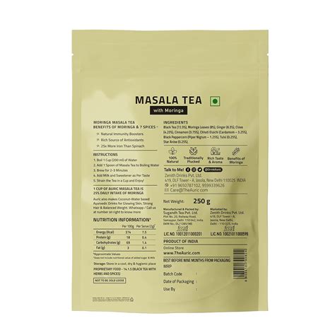 Buy Auric Kadak Moringa Masala Chai - Immunity Booster with Vitamin C ...