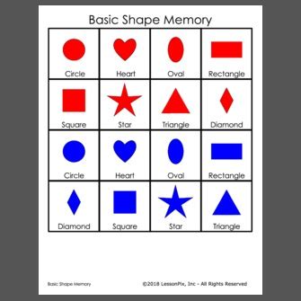 Image result for Number Shape Memory