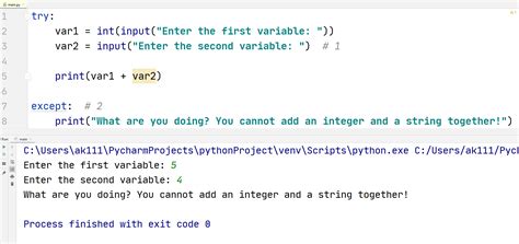 How to Use except in Python 的图像结果