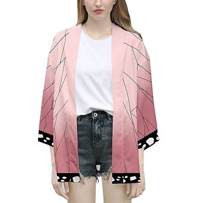Smart.A Demon Slayer Tanjiro Nezuko Cosplay Cardigan Top - India | Ubuy