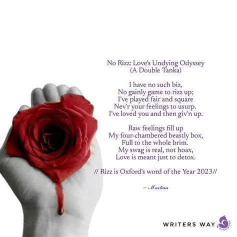 No Rizz: Love's Undying O... | Quotes & Writings by Martian Mirth ...