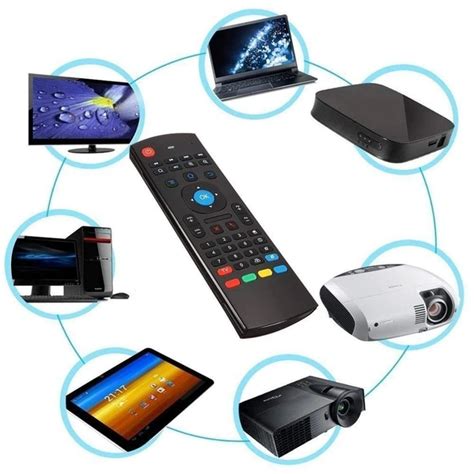 VEV Smart Universal TV Remote Air Mouse, Wireless Keyboard Fly Mouse 2 ...
