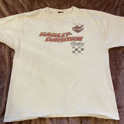 Harley Davidson tee shirt size tag off but fits... - Depop