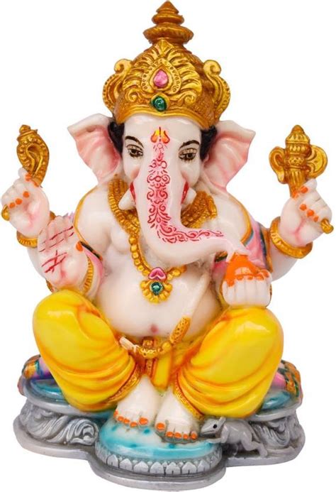 Gallery99 Ganesh with grey bottom Decorative Showpiece - 18 cm Price in ...