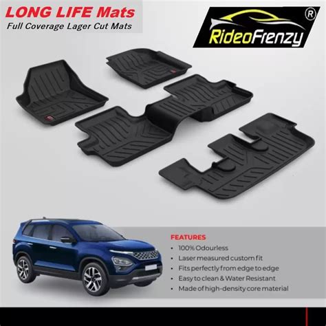 Buy Tata Safari 2021 Rubber PVC Laser Cut Floor Mats online India ...