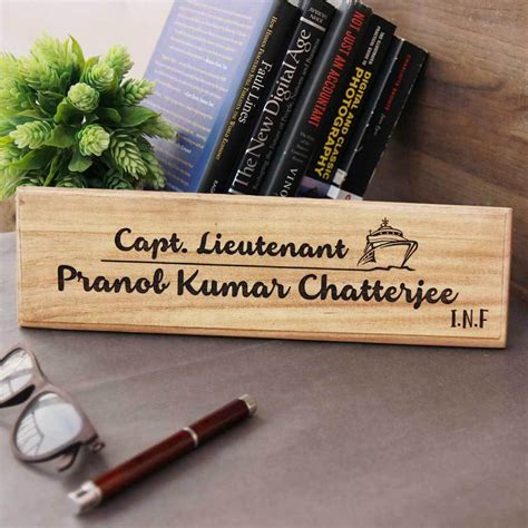 Wooden Nameplates| Custom Desk Nameplates| Wooden Nameplates for Doors ...