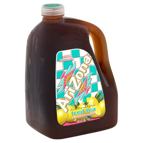 AriZona Sun Brewed Style Iced Tea with Lemon Flavor, 128 fl oz ...