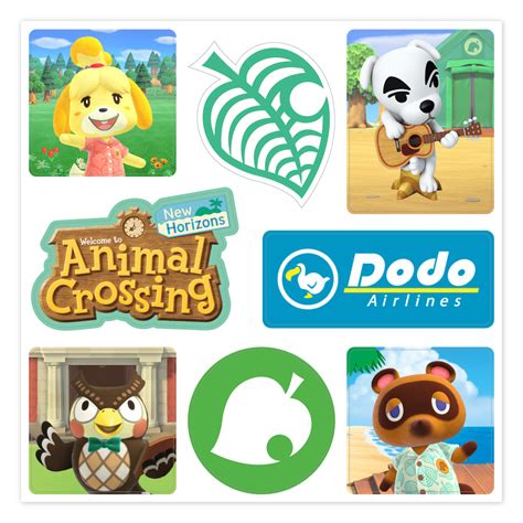 Animal Crossing Sheet of Stickers - Party Supplies Canada | Animal ...