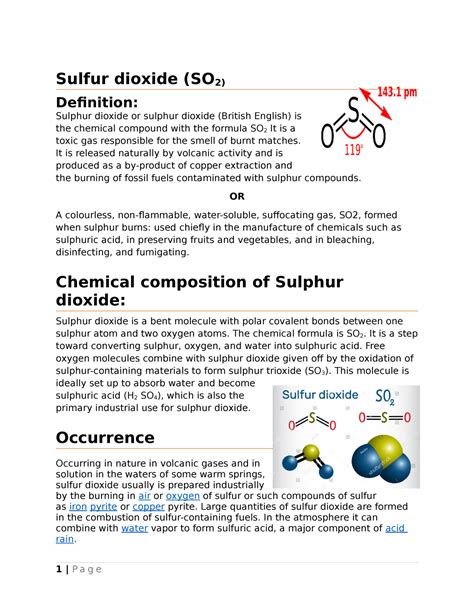 Reactions of liquid Sulfur dioxide - Sulfur dioxide (SO2) Definition: Sulphur dioxide or sulphur ...