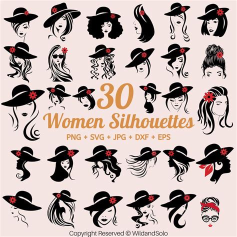 Buy 30 Woman SVG Bundle, Hat SVG, Eyelash SVG, Hair Svg, Face Svg ...
