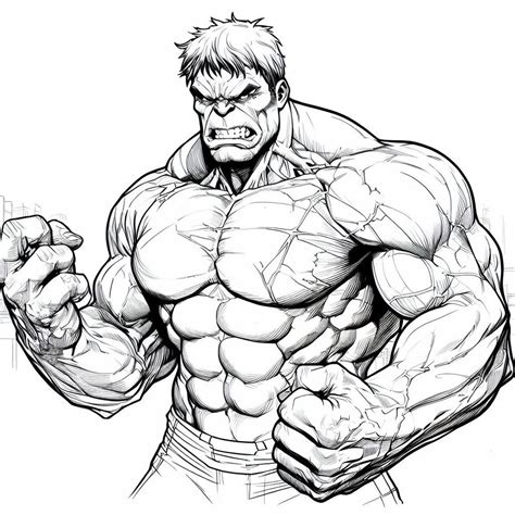 Blue Hulk Coloring Pages