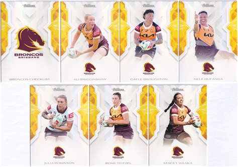 2025 TGI NRL TRADERS 7 CARD 'NRLW' BRISBANE BRONCOS TEAM SET - Cards of ...