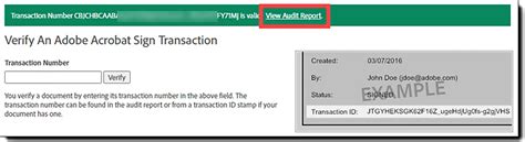 Verify agreement validity
