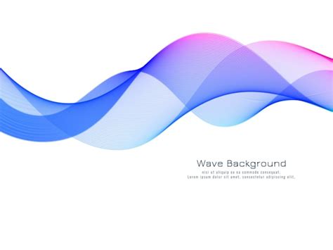Modern decorative colorful wave background vector | Free Vector