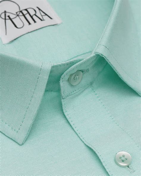 Classic Mint Green Oxford Cotton Shirt - Putra