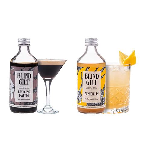 BLIND GILT Dark & Stormy Box of 6 | Cocktail Mixers | Espresso Martini ...