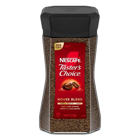 Tasters Choice Nescafe Tasters Choice Instant Coffee, House Blend, 7 ...