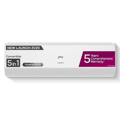 GODREJ HIC 36B3TH WA 4 Heavy Duty 3 Ton 3 Star Inverter Split AC | 5-i ...
