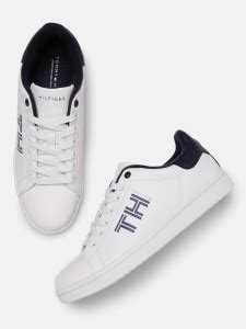 TOMMY HILFIGER Men White Solid Sneakers Sneakers For Men - Buy TOMMY ...