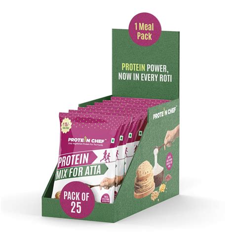 Protein Chef Protein Mix for Atta (325g)| Mix into Flour to Make Two 5 ...