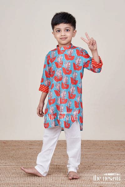 Boys Ethnic Kurtha Set – The Nesavu