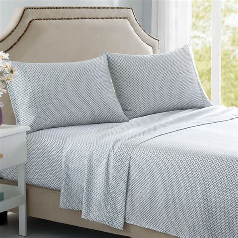 Sutton Home Queen Polyester Texture Stars Bed-Sheet in the Bed Sheets ...