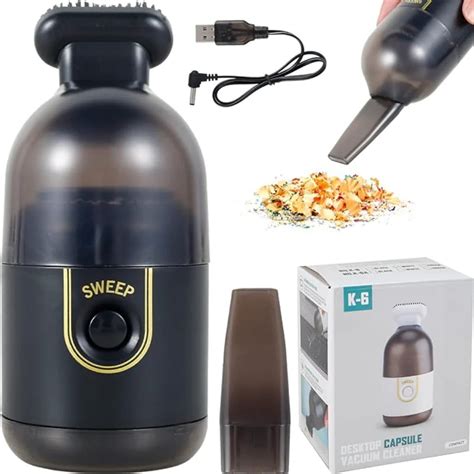 USB Rechargeable Mini Desk Vacuum Cleaner with Dual Nozzles – Cordless ...