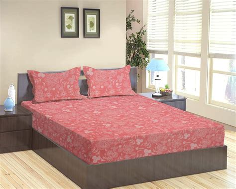 BSB HOME Luxurious Floral 160 TC Microfiber Bedsheet for Double Bed ...