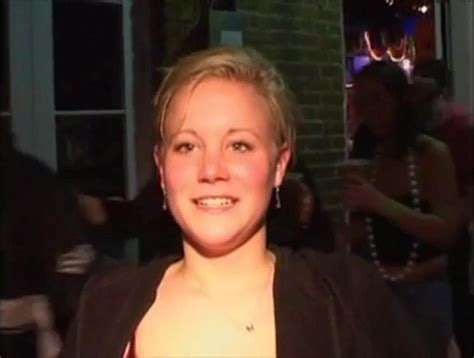 Flashing at Mardi Gras: Flustered Blonde. | GIF Video HD | flashingif.com