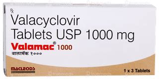Valamac 1000 MG | Order Valamac 1000 MG Tablet Online at Truemeds