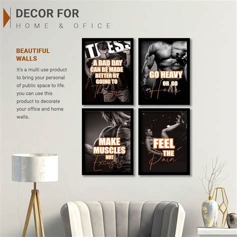 Gym Motivational Wall Frames Posters Paintings – Kalit Kala