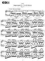 Gabriel Faure - Impromptu No 1 in Eb major op 25 - Free Downloadable ...