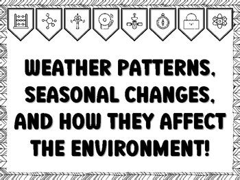 WEATHER PATTERNS, SEASONAL CHANGES, AND HOW THEY AFFECT THE ENVIRONMENT ...
