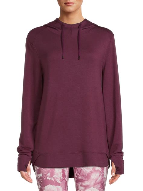 Athletic Works women's Athleisure Mock Neck Hoodie - Relaxed Fit ...