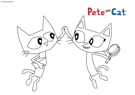 Pete the Cat coloring pages. Free coloring pages | WONDER DAY ...