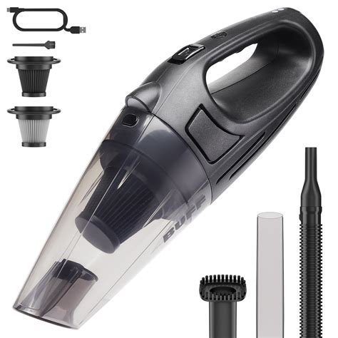 Handheld Vacuum Cleaner Cordless, High Suction Car Vacuum Cleaner Rechargeable, Powerful Dual ...
