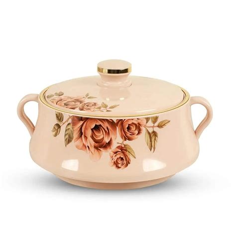 Buy Nayasa Plastic & Stainless Steel Lorenzo Casserole (Beige, 10000ml ...