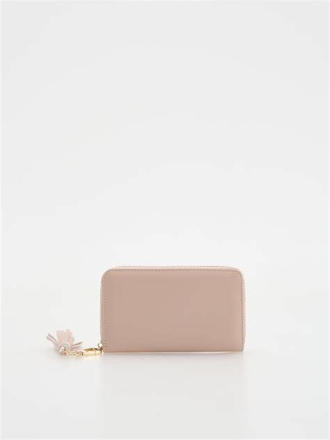 Portmoneu cu breloc Culoare roz-pastel - RESERVED - 408CQ-03X