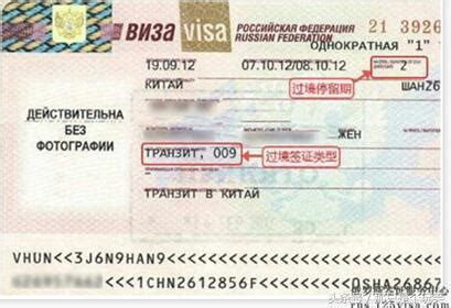 俄罗斯签证页中都有哪些内容？_俄罗斯签证代办服务中心