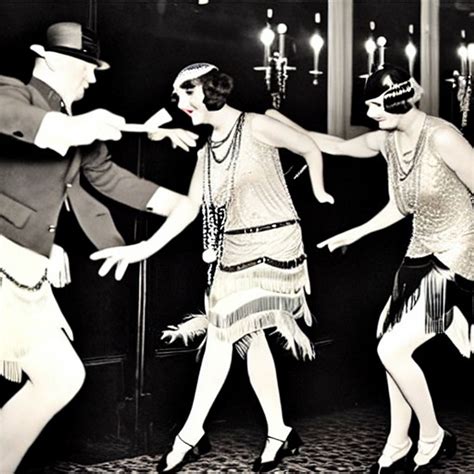 1920s Flapper Girl Dancing
